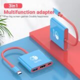 Portable Switch Docking Station TYPE-C Hub with HDMI and USB 3.0 Perfect for Travel and Gaming