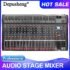 6/8/12/16 Channel Professional 256 DSP Audio Mixer DJ Controller Reverb Recording Mixing For Recording Stage Performance