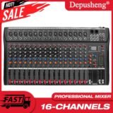 Professional 16 Channel Blueteeth Digital Mixer DJ Music Karaoke Audio Mixing Console Stereo For Recording Stage