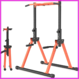 Pull Up Dip Station for Home Gym Strength Training Workout Station Chin-Ups Push-Ups 330LBS Capacity