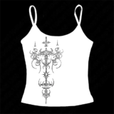 Punk Slim Girl Baby Gothic Emo Girls Punk Streetwear White Casual Camisole Crop Tops Women’s Grunge Gothic Tee Y2k Style Clothes