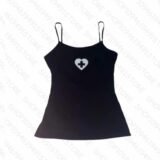 Punk Women’s Aesthetic Letter Print Grunge Gothic Emo Girls Camisole Top Crop Tops Vintage Corset Tank Top Baby Tees Y2k Clothes