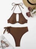Push Up Underwire Padded Swimwear Women High Waist Bikini Mujer Banador Badpak Dames Maio Biquinis Maillot Femme