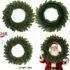 Easter Egg Wreath Artificial Flower Wreath Decorative Garden Party with Colorful Eggs Artificial Green Leaves Garland Decoration
