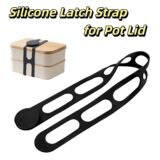 Reusable Lid Strap Silicone Elastic Band Universal Pot Lid Holder for Lunch Box Strap Silicone Latch Strap for Slow Cooker Lid