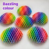 Scalable 3D Deformed Worm Elastic Net Tiktok New Strange Puzzle Vent Decompression Artifact Pop It Toy Bouncy Ball