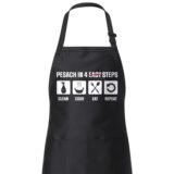 Seder cooking baking black Apron Jewish Holiday Passover Pesach Kitchen home decoration sign mom wife Hostess Present chef gift