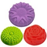 Silicone Flower Baking Molds Silicone Mold Cake Pans Jello Gelatin Molds Cake Moulds for Baking Shapes 1Piece