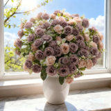 Silk Rose For Wedding arch Christmas Wreath Decoration Home Room bonsai Photography prop Valentine’s Day Artificial Fake Flowers