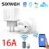 Tuya Smart Socket EU 16A/20A WiFi Smart Plug With Power Monitoring Smart Life APP Remote Control Support Google Assistant Alexa