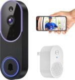 Smart Wireless Video Doorbell Camera with AI Detection, Night Vision, Cloud Storage, Battery Powered for Indoor Outdoor Use