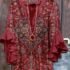 Women’s Loose Fit Lace Knit Cardigan Long Sleeve V Neck Button Up Open Front Sweater Coat for Fall Daily Casual Wear
