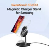 SwanScout 506SM Detachable Magnetic Wireless Charger Stand for Samsung S25 ultra S24+ S23 Z Flip 7 Z Flod 7 for iPhone 16 15 14