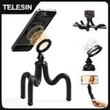 TELESIN Magnetic Quick Release Tripod Octopus Phone Holder Mini Tripod for iPhone 15 14 13 12 Pro Promax HUAWEI SAMSUNG XIAOMI