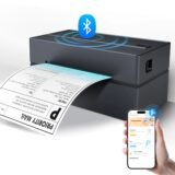 Thermal Label Printer 4×6 Portable Bluetooth & Automatic Label Recognition For Small Businesses Desktop Android iPhone Windows