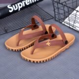 Thickened Sandals Men Summer Wear Resistant Anti Slip Deodorant Casual Vietnam Bull Tendon Beach Slippers Breathable Slip on