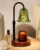 Timer & Dimmable Candle Warmer Lamp with Wood Base, Adjustable Green Light for Jar Candles, Perfect Women’s Birthday Gift