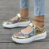 Lucky Four-Leaf Clover Diamond-Studded Hollow Chain Design Shoe