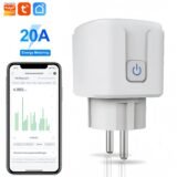 TUYA Smart Plug WiFi Socket EU 20A With Power Monitor Timing Function Smart Life APP Works With Alexa Google Home