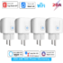 SIXWGH Smart Home Socket WiFi 16A EU/FR Plug Outlet Cozylife Remote Control Timer Power Monitor Support Voice Google Home Alexa