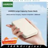 UGREEN 20000mA Large Capacity Power Bank 30W Fast Charging with Digital Display Portable Airplane Approved For Travel CCC