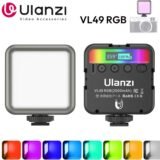 Ulanzi VL49 RGB Video Lights Mini LED Camera Light 2000mAh Rechargable LED Panel Lamp Photo Video Lighting for Youtube Tik tok