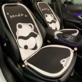 Universal Car Seat Cushion Pad Panda Cartoon All-Season Ice Silk Auto Seat Cover Interior Decoration Car Cushion Waist Backrest