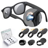 Upgraded Rotating LED Light Cover for RayBan Meta Smart Glasses Accessories Wayfarer/Skyler/Headliner Gen1&2