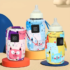 1pcs baby bottle, PP baby bottle with handle, including 3 interchangeable heads, bottles, cups, baby learning cup, 3-in-1 duckb