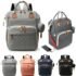 Multifunction Leather Diaper Bags Large Capacity Baby Bags for Baby Care Changing Bags for Mom Outdoor Travel Maternity Backpack