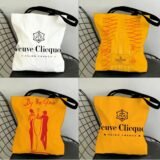V-Veuve BRAND C-Clicquot Storage Bags Shopping Bag Canvas Supermarket Shopping Bag Christmas Party Tote Bag Women’s Handbag