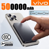 VIVO 500000mAh Ultra-thin Mobile Power Bank Magnetic Wireless Fast Charging Portable Electronic Display For iPhone For MagSafe