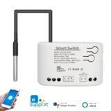 WiFi Smart Temperature Humidity Sensor Monitor Switch Smart Home eWelink APP Control 7-32V 85-250V Works with Alexa Google Home