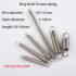 0.8mm 304 stainless steel Tension spring with O hook extension spring length 15 to 120mm