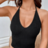 Sexy Beachwear Halter Neck Vest Crochet Crop Top Knit Bralette Bra Boho Beach Camisoles Bikini Tank Backless Tops