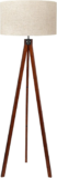 Wood Tripod Floor Lamp, Mid Century Standing Lamp