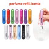 YS00082– Multicolor 5ml self pump bottom rechargeable perfume separate bottle portable spray bottle travel combination
