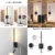 ZEROUNO Modern Plug in Wall Sconce Indoor Wall Light, Minimalist LED Line Wall Lamp with Switch, Adjustable Matte Wall lamp for