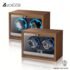 Embers Watch Winder 2 4 8 Watches Storage box Black Wood Grain Silent motor With backlight