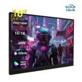 ZSUS 16″ 2K Portable Monitor 100%sRGB 1600P IPS Screen Travel Gaming Computer Display for Steam Deck Laptop Switch PS4 PS5 Xbox